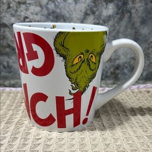 NWT Grinch White and Red Mug